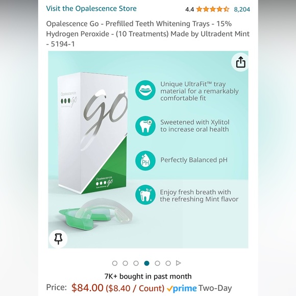 Opalescence Go 15% whitening kit 10 trays - Picture 5 of 5